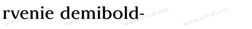 rvenie demibold字体转换